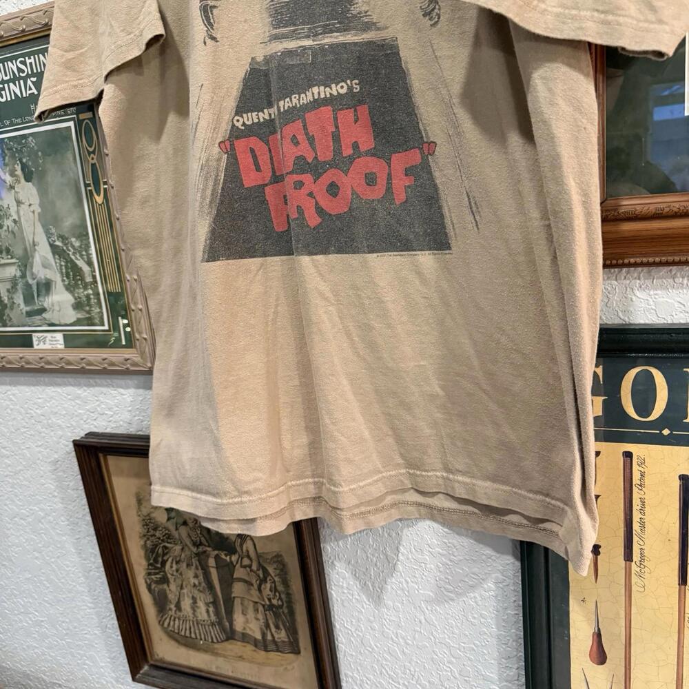 Vintage 2007 RARE Quentin Tarantino's Death Proof Movie Promo Graphic Shirt XL - Picture 4 of 7